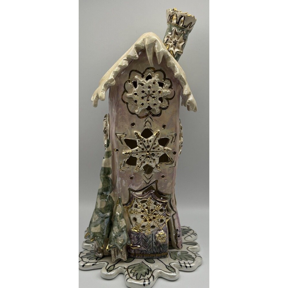 Blue Sky Clayworks Heather Goldminc Christmas Snowflakes Tea light/Fairy light
